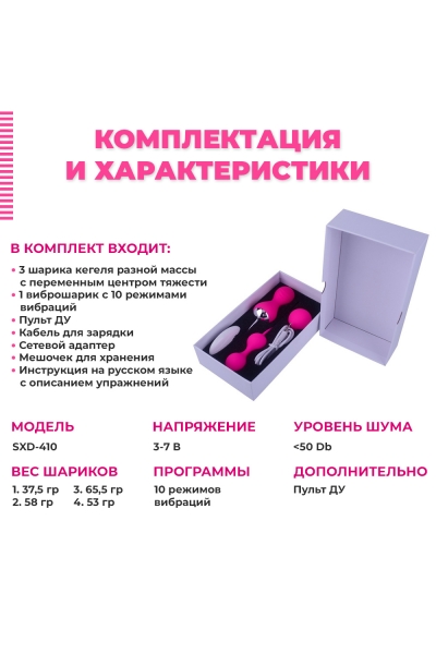 Вагинальные шарики Кегеля с вибрацией Kegel Balls для тренировки интимных мышц Вагинальные шарики Кегеля с вибрацией Kegel Balls для тренировки интимных мышц
