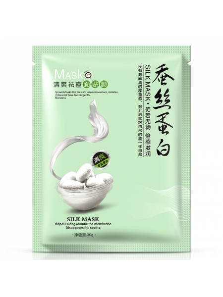 Маска для лица тканевая ONE SPRING SILK MASK REFRESHING ACNE, с протеинами шелка, от акне, 30 гр. Маска для лица тканевая ONE SPRING SILK MASK REFRESHING ACNE, с протеинами шелка, от акне, 30 гр.