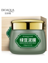Маска для лица очищающая BIOAQUA MUNG BEAN, с вулканической грязью и бобами мунг, 120 гр.