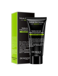 Маска-пленка для лица очищающая BIOAQUA BAMBOO CHARCOAL, с экстрактом бамбука, от черных точек, 60 гр.