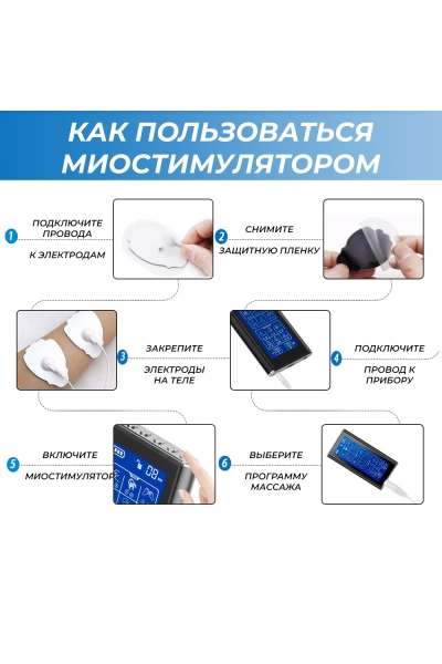 Массажер миостимулятор для тела, EMS-450, 2 канала, с EMS и TENS технологией, 36 режимов массажа, беспроводной Массажер миостимулятор для тела, EMS-450, 2 канала, с EMS и TENS технологией, 36 режимов массажа, беспроводной