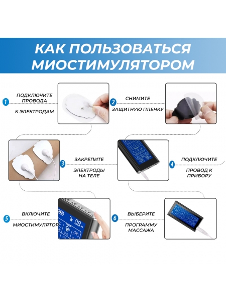 Массажер миостимулятор для тела, EMS-450, 2 канала, с EMS и TENS технологией, 36 режимов массажа, беспроводной Массажер миостимулятор для тела, EMS-450, 2 канала, с EMS и TENS технологией, 36 режимов массажа, беспроводной