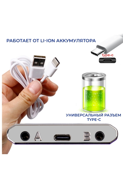 Массажер миостимулятор для тела, EMS-450, 2 канала, с EMS и TENS технологией, 36 режимов массажа, беспроводной Массажер миостимулятор для тела, EMS-450, 2 канала, с EMS и TENS технологией, 36 режимов массажа, беспроводной