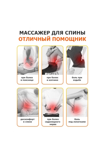 Массажер для спины MSG-018 электрический, импульсный, магнитный, с ИК прогревом, TENS технологией Массажер для спины MSG-018 электрический, импульсный, магнитный, с ИК прогревом, TENS технологией