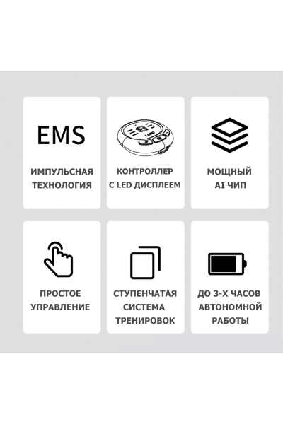 Пояс миостимулятор для похудения, EMS-080, 6 программ массажа, с EMS технологией, универсальный размер, беспроводной Пояс миостимулятор для похудения, EMS-080, 6 программ массажа, с EMS технологией, универсальный размер, беспроводной