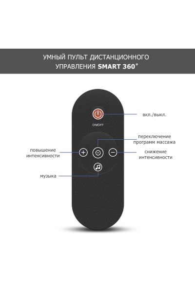 Массажер для шеи MSG-034 электрический, роликовый, с ИК прогревом, беспроводной