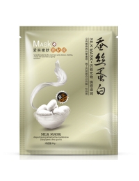 Маска для лица тканевая ONE SPRING SILK MASK PROTEIN, с протеинами шелка, омолаживающая, 30 гр.