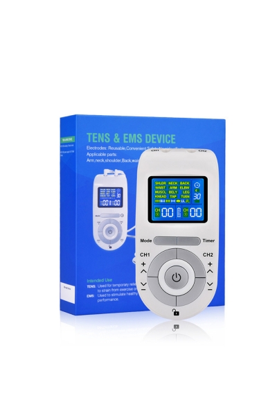 Массажер миостимулятор EMS TENS для тела EMS-100 2 канала, 12 режимов массажа, беспроводной Массажер миостимулятор EMS TENS для тела EMS-100 2 канала, 12 режимов массажа, беспроводной