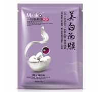 Маска для лица тканевая ONE SPRING SILK MASK MOISTURIZING, с протеинами шелка, от веснушек, осветляющая, 30 гр.