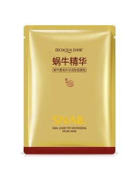 Маска для лица тканевая BIOAQUA SNAIL ESSENCE, с муцином улитки и экстрактом козьего молока, 25 гр.