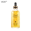 Сыворотка для лица антивозрастная VEZE GOLD SNAIL, с гиалуровной кислотой, муцином улитки и жидким золотом 24К, 100 мл.