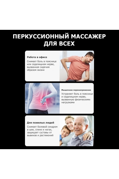 Массажер для тела перкуссионный MSG-021 электрический, вибрационный, 8 насадок, беспроводной Массажер для тела перкуссионный MSG-021 электрический, вибрационный, 8 насадок, беспроводной
