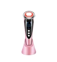 Массажер для RF лифтинга и подтяжки лица MPF-10 электрический, с LED технологией, 5 в 1, беспроводной
