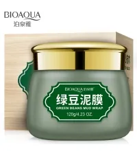 Маска для лица очищающая BIOAQUA MUNG BEAN, с вулканической грязью и бобами мунг, 120 гр.