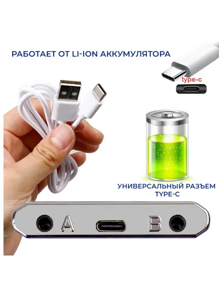 Массажер миостимулятор для тела, EMS-450, 2 канала, с EMS и TENS технологией, 36 режимов массажа, беспроводной Массажер миостимулятор для тела, EMS-450, 2 канала, с EMS и TENS технологией, 36 режимов массажа, беспроводной