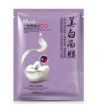 Маска для лица тканевая ONE SPRING SILK MASK MOISTURIZING, с протеинами шелка, от веснушек, осветляющая, 30 гр.