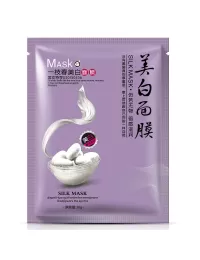 Маска для лица тканевая ONE SPRING SILK MASK MOISTURIZING, с протеинами шелка, от веснушек, осветляющая, 30 гр.