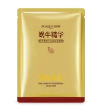 Маска для лица тканевая BIOAQUA SNAIL ESSENCE, с муцином улитки и экстрактом козьего молока, 25 гр.